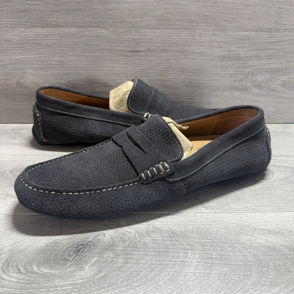 Flag Ltd. Nappa Glove Size 11 M Leather Soft Black Slip On Loafers Shoes